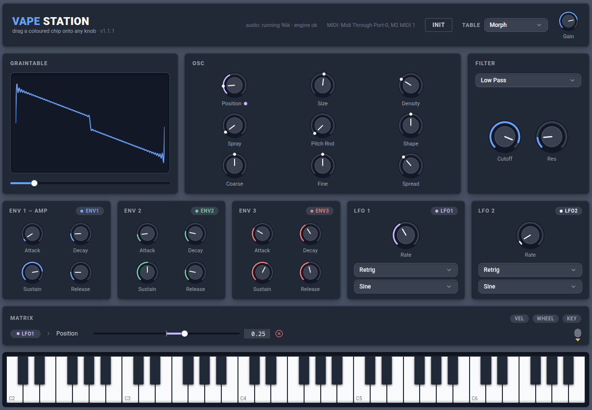 A Synthesizer (VST/web) and Sequencer (web) that I vibe coded 1